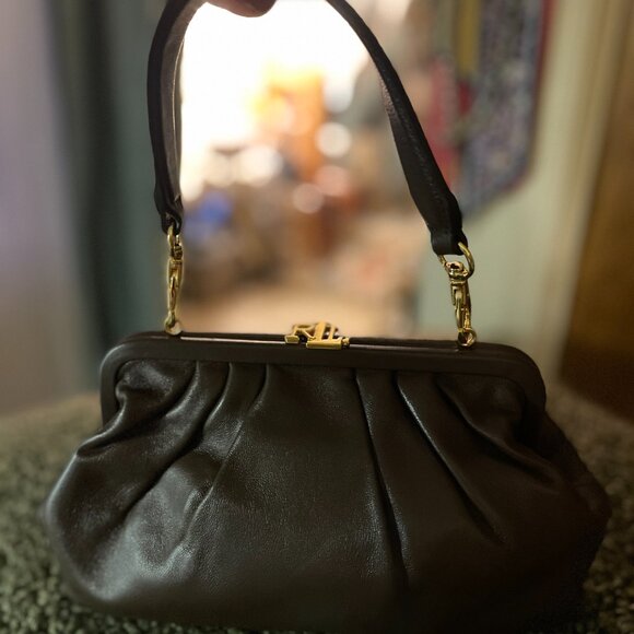 Lauren Ralph Lauren Graci / Pelle Marone napa leather - Picture 4 of 9